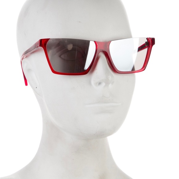 Celine vibrant red❤️🔥 Square Mirrored Sunglasses w/ Tags - Picture 8 of 8